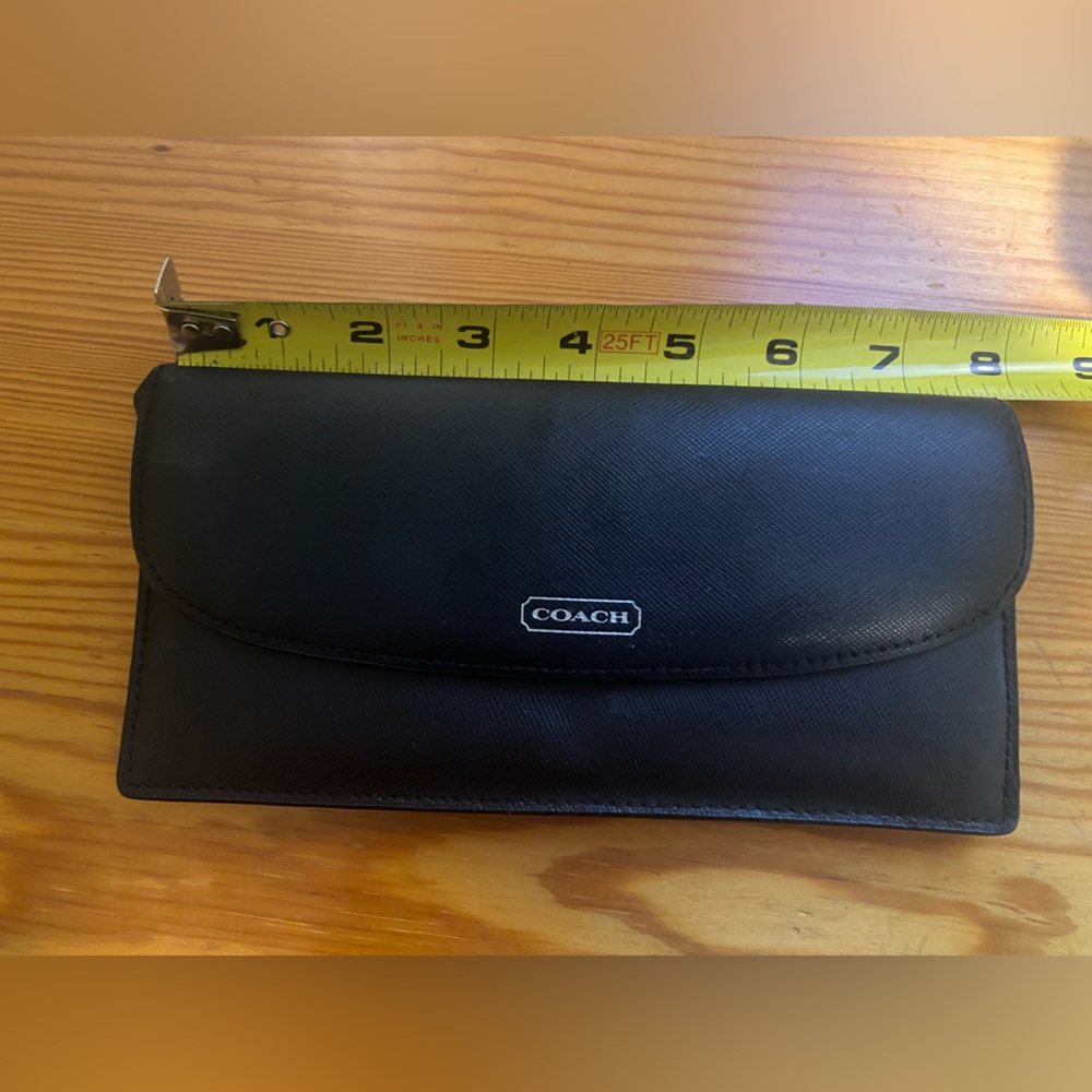 Coach Black Saffiano Leather Wallet